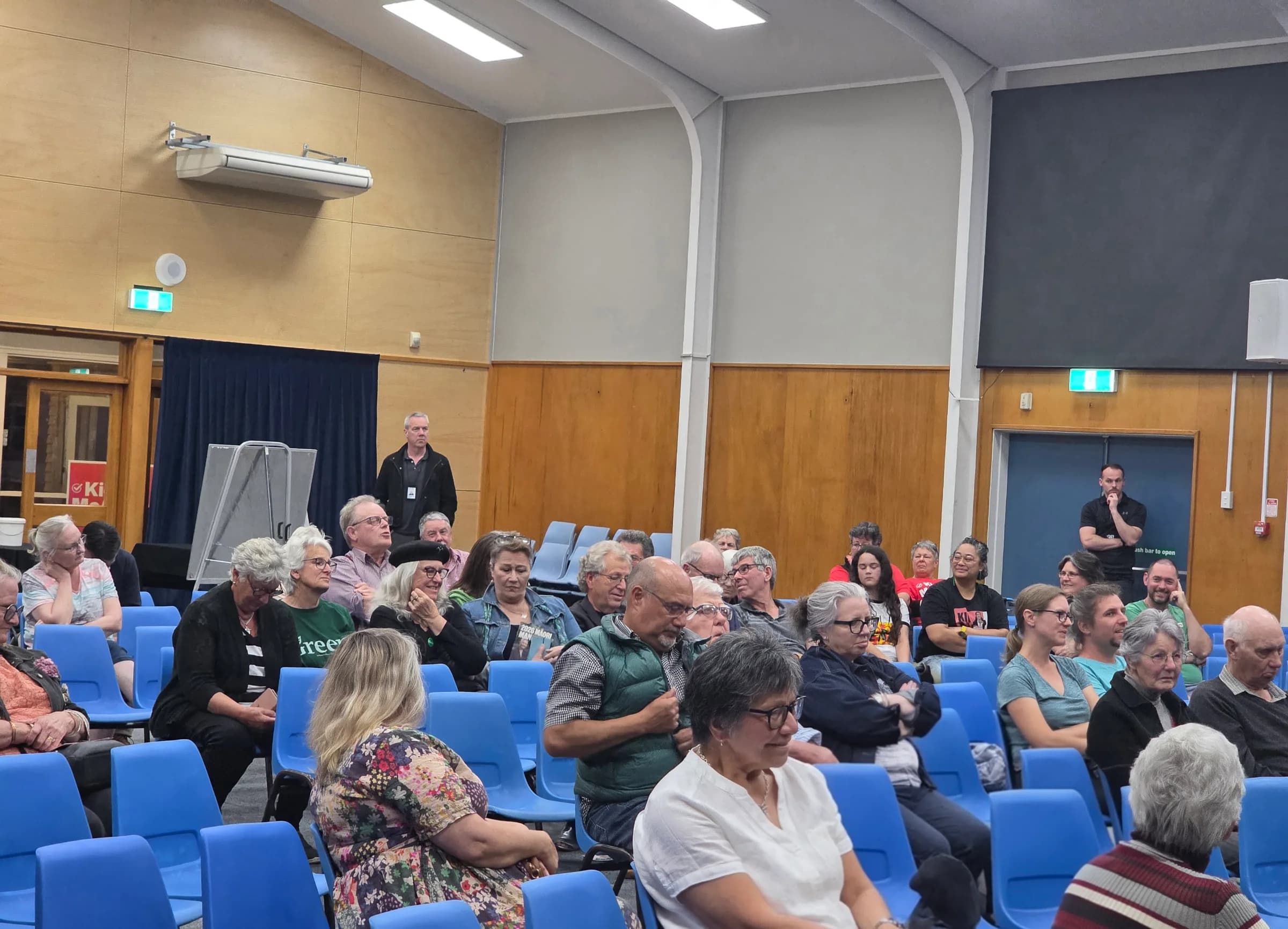 About 60 people attended a candidates debate in Central Hawke's Bay.